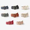 Hcclijo Women's Men's Waist Luxury Jeans Circle Metal Decorative Button Elegant Casual Style view 3