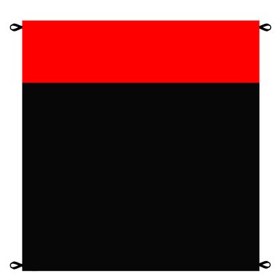 NiKiBysh Outdoor Pocket Blanket Extra Large Beach Blanket Sandproof 82x 78for 4-6 Adults Compact Foldable Quick Drying Lightweight Picnic Blankets Waterproof with 4 Stakes & Bag (Black+Red)