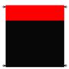 NiKiBysh Outdoor Pocket Blanket Extra Large Beach Blanket Sandproof 82x 78for 4-6 Adults Compact Foldable Quick Drying Lightweight Picnic Blankets Waterproof with 4 Stakes & Bag (Black+Red) view 1