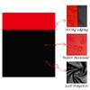 NiKiBysh Outdoor Pocket Blanket Extra Large Beach Blanket Sandproof 82x 78for 4-6 Adults Compact Foldable Quick Drying Lightweight Picnic Blankets Waterproof with 4 Stakes & Bag (Black+Red) view 3