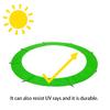 SUOGROLI Replacement Trampoline Surround Pad 12ft 13ft 14ft 15ft 16ft Waterproof Safety Guard Spring Cover Universal Trampoline Accessories,15FT,Green view 3