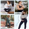 Fotociti 2/3/4 Pack Maternity Leggings With Pockets Over The Belly,Womens Pregnancy Workout Yoga Active Soft Tights Pants view 2