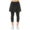 Xioker Women Athletic Skirts with Leggings,Skirted Leggings Skorts with Pockets(Black Charcoal 3XL) view 2
