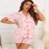 Anjue Women Pajama Sets Button Down Sleepwear for Women Womens Pj Plus Size Pajamas Bridesmaid Pj Set Bride Pajamas view 3