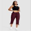 ISEEGZ Hiking Capris for Women with Pockets Lightweight Quick Dry Cargo Capri Travel Pants Women Casual Women's Capris view 2