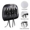 Grunge American Army Soldiers with Flag Universal Car Headrest Cover Car Seat Head Rest Protector Fit All Car Interior Auto Accessories 2 PCS view 3