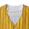 TIFIYA 24 Baseball Jersey Softball Short Sleeve Button Shirts for Young Men Women T098-Yellow2-L view 4