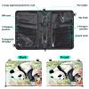 Travel Passport Wallet Passport,Family Passport Holder - Large Travel Passport Wallet Holder for Family Men Women, RFID Blocking,Lightweight Portable with Zipper Pocket,Pandas/pink Flowers view 2