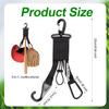 Baseball Softball Gear Hanger, 3 in 1 Dugout Organizer Baseball Accessory Hanger Bat and Glove Holder with Helmet Hook for Sports Equipment Badminton Softball Fence Water Bottle Hiking Camping view 2