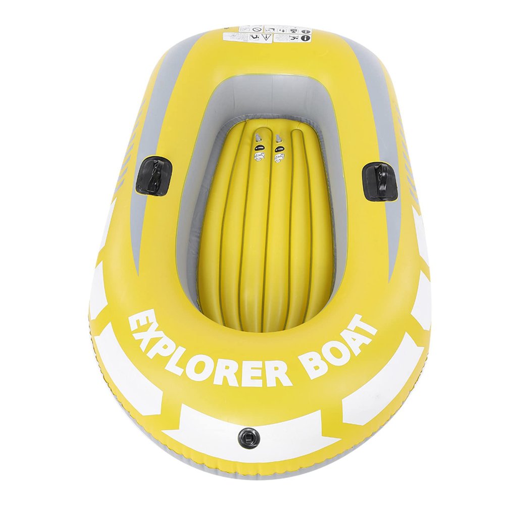 EIMSOAH Inflatable Kayak Canoe 2 Person Boat Fishing Diving PVC Air Rowing, Wear with Two Paddle Mounts for Labor Saving Paddling, #841, EIMSOAH5hramvq7gi