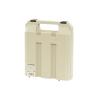 Fudogiken Cassette Cylinder, Storage Case, 3 Pieces, Handles, Can Store Caps, Portable, Storage, Outdoor, Ivory view 2