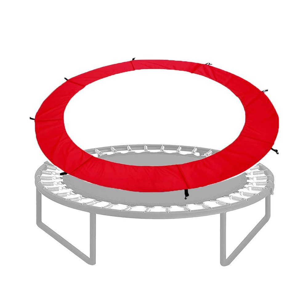 SUOGROLI Replacement Trampoline Surround Pad 12ft 13ft 14ft 15ft 16ft Waterproof Foam Safety Guard Spring Cover Foldable Trampoline Pad,13FT,Red