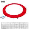 SUOGROLI Replacement Trampoline Surround Pad 12ft 13ft 14ft 15ft 16ft Waterproof Foam Safety Guard Spring Cover Foldable Trampoline Pad,13FT,Red view 4