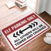 ADWD Beer Decor Elf Parking Only Rug Patio Decorations Outdoor Funny Bar Decor(Size:50X80CM), EHFPBBWGW-50X80CM view 1