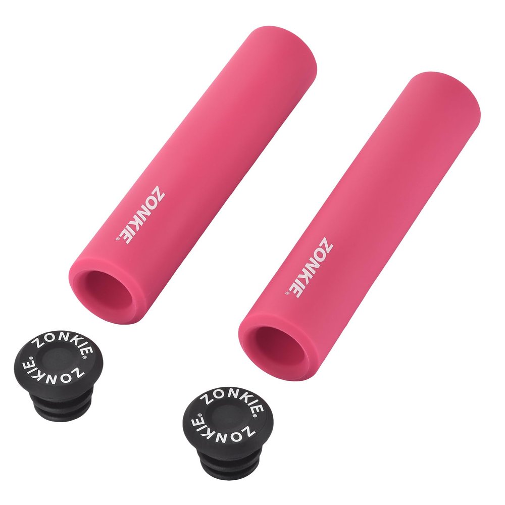 Bike Handle Grips (Pink, 30mm)