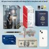 Travel Passport Wallet Passport,Family Passport Holder - Large Travel Passport Wallet Holder for Family Men Women, RFID Blocking,Lightweight Portable with Zipper Pocket,forest houses view 4