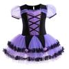 MYRISAM Princess Leotards for Girls Ballet Dance Tutu Skirted Ballerina Dress Birthday Party Halloween Witch Costume Purple view 1