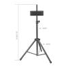 Dartboard Stand, Adjustable Height 48.03 to 78.74in Stainless Steel Dartboard Tripod Stand, Easy Assembly, Darts Tripod Portable Dartboard Mount Stand for Indoor and Outdoor Use view 4
