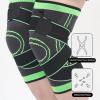Hutena Rodillera Pro, Knee Compression Sleeve, Hutena Rodillera Professional Knee Brace with Pressure Strap, Knee Support for Running, Fitness (Green,M) view 3