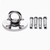 Chirp Wheel Yoga Back Wheel Circus Aerial Equipment, 80 85 90 95 100 cm Aerial Ring Set for Gymnastics Dance Fitness Training, Lightweight Stainless Steel Yoga Hoop Swing(Size:3mm Ceiling Anchor) view 1