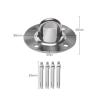 Chirp Wheel Yoga Back Wheel Circus Aerial Equipment, 80 85 90 95 100 cm Aerial Ring Set for Gymnastics Dance Fitness Training, Lightweight Stainless Steel Yoga Hoop Swing(Size:3mm Ceiling Anchor) view 2