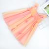 AGQT Baby Girls Tulle Tutu Dress Sleeveless Toddler Butterfly 3D Flower Print Back Girls Dresses Birthday Holiday Wedding Layered Lace Dress Rainbow Pink Size 12-18M view 3
