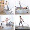 Foldable Pilates Reformer, Pilates Reformer Machine with Springs, Pilates Exercise Equipment with Jump Board for Home Workouts view 2