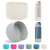2Pcs Silicone Boot Base Sleeve for Owala Water Bottle FreeSip Twist and Flip Protective Silicone Bottom Bumper for Owala Flask Water Bottle Accessories BPA Free