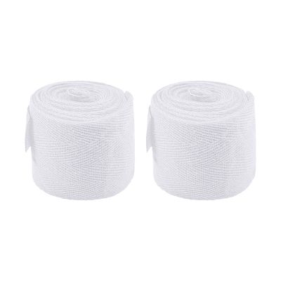 2 Pieces Cotton Boxing Wraps Elastic Boxing Hand Wraps Boxing Gloves Wrist Compression Bandage Bulk Martial Arts Sports Handwraps for Muay Thai MMA Kickboxing Training Gym - 3 Colors,138 inches