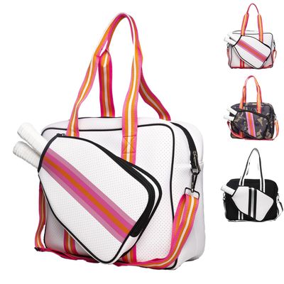 Coowkooalla Pickleball Bag,Pickleball Bags for Women,Pickleball Paddle Case,Cute Pickleball Bag,Pickleball Gifts,Inner Storage Pockets,and Adjustable Shoulder Strap (Clean Pink)