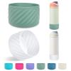 2Pcs Silicone Boot Base Sleeve for Owala Water Bottle FreeSip Twist and Flip Protective Silicone Bottom Bumper for Owala Flask Water Bottle Accessories BPA Free