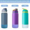 2Pcs Silicone Boot Base Sleeve for Owala Water Bottle FreeSip Twist and Flip Protective Silicone Bottom Bumper for Owala Flask Water Bottle Accessories BPA Free view 2