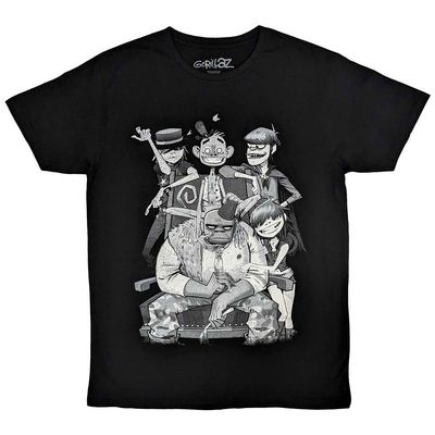 Gorillaz George Spray T Shirt Size XXL Black