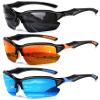DioKiw 3PACK Sports Polarized Sunglasses for Men Cycling Running Fishing UV400 Protection Sun Glasses Lightweight Half Frame Goggles view 1