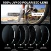DioKiw 3PACK Sports Polarized Sunglasses for Men Cycling Running Fishing UV400 Protection Sun Glasses Lightweight Half Frame Goggles view 4