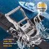Ayaport Boat Tie Down Straps to Trailer (Stainless Steel Ratchet) 5 Feet, 4400lbs Break Strength Heavy Duty Ratchet Boats Straps, Boat Transom Trailer Accessories for Boating Safety view 2