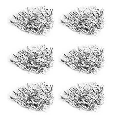 6pcs Cheerleader Pom Poms 7 Colors Squad Sports Party Dance Accessories, Pompoms Cheer Great Cheerleading Pom Poms for Special Events and Fundraisers, for Sports Meetings Poms