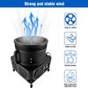 NineFit Basics 18"" Electric Air Blower for Air Dancers and Air Tubes - 110/120V AC, 60 Hz, 10 Amp, 1.5 Hp Motor - Inflatable Puppet Dancer Blower for Auto Dealerships - Pack of 2, Black view 1
