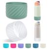 2Pcs Silicone Boot Base Sleeve for Owala Water Bottle FreeSip Twist and Flip Protective Silicone Bottom Bumper for Owala Flask Water Bottle Accessories BPA Free