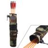 KRATARC Archery Lightweight Back Arrow Quiver Dual Use Foldable Compact Hip Arrows Bag with Molle System Pocket Hanged for Target Shooting Hunting (Woodland) view 2