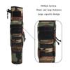 KRATARC Archery Lightweight Back Arrow Quiver Dual Use Foldable Compact Hip Arrows Bag with Molle System Pocket Hanged for Target Shooting Hunting (Woodland) view 4