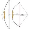D&Q Wooden Bow and Arrow Set for Beginners Adults Youth,Handmade Wooden Bow and Arrows, Archery Bow Set Right Handed for Practice Target Game (Wood 40lb) view 4