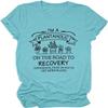 Women Plants Lover T Shirt I'm a Plantaholic on The Road to Recovery Shirt Gardening Graphic Tee Funny Plants Tops view 1