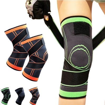 Shoyunt Hutena Rodillera Pro, Knee Compression Sleeve, Hutena Rodillera Professional Knee Brace with Pressure Strap, Knee Support for Running, Fitness (Orange,M)