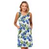 ALAZA Blueberry Leaf Branch Women Summer Dresses Casual Sleeveless Sundress with Pockets Tank Dress L view 3
