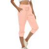 Capri Pants for Women Summer Casual High Waisted Pant Hiking Jogger Pants with Pocket Cinch Bottom Cargo Capris Pants Casual Shorts Outdoor Hiking Pants Lightweight Capris Pants view 2