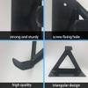 SagaSave Bike Wall Mount Hanger Space Saving Cycling Triangle Holder Hook Heavy Duty Garage Hooks Black for Garage, Shed, House, Office, Apartment view 4