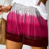Lxitoler Denim Shorts Women High Waisted Bermuda Shorts for Wome Womens Jean Shorts Casual Travel Shorts with Pockets Summer Elastic Waist Shorts Womens Linen Shorts Womens Shorts Casual Gauze view 2
