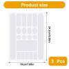 Bike Frame Protection Tape, 3 Pieces Chain Protective Decal Adhesive Protectors Clear Film Cover Frame Guard for Mountain Bike Chain Protective Road Bikes Folding Frames Front Fork Protectiv view 2