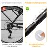Bike Frame Protection Tape, 3 Pieces Chain Protective Decal Adhesive Protectors Clear Film Cover Frame Guard for Mountain Bike Chain Protective Road Bikes Folding Frames Front Fork Protectiv view 4